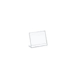 Azar Sign Holder, 4.5" x 4.5", Table Top, Clear, Acrylic, 10/Pack (112733)