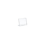 Azar Sign Holder, 3.5" x 3.5", Table Top, Clear, Acrylic, 10/Pack (112738)