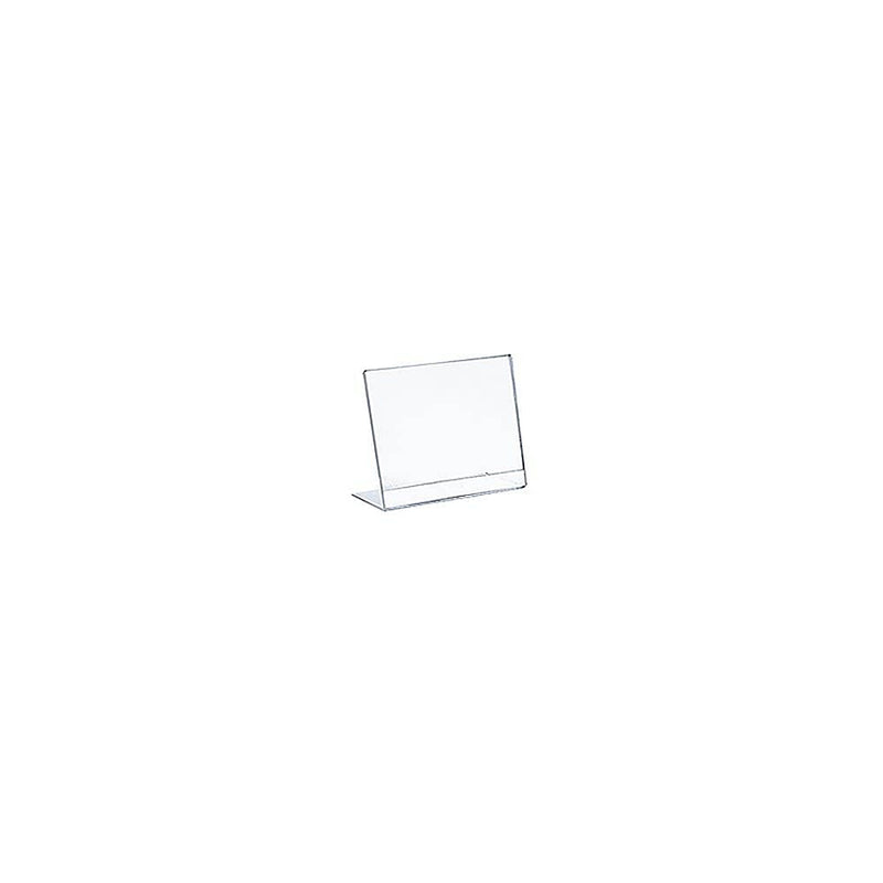 Azar Sign Holder, 3.5" x 3.5", Table Top, Clear, Acrylic, 10/Pack (112738)