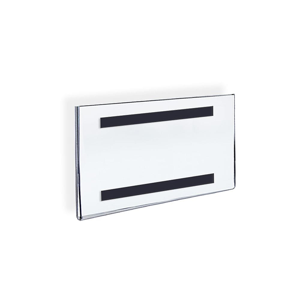 Azar Sign Holder, 8.5" x 5.5", Horizontal, Wall Mounted, Clear, Acrylic, 10/Pack (129930)