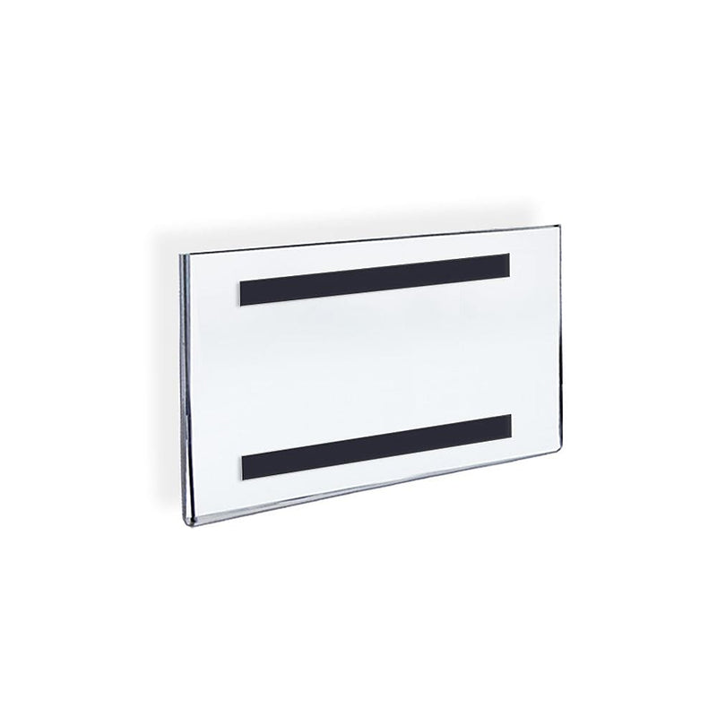 Azar Sign Holder, 8.5" x 5.5", Horizontal, Wall Mounted, Clear, Acrylic, 10/Pack (129930)