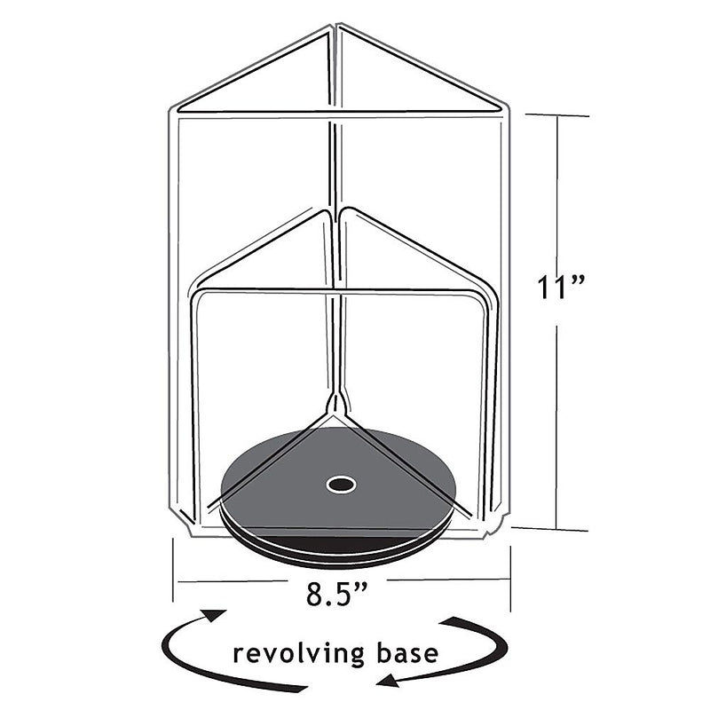 Azar Sign Holder, 8.5" x 11", Vertical, Table Top, Clear, Acrylic (193732)