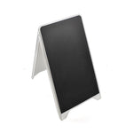 Azar Sign Holder, 19.75" x 34.65", Vertical, Freestanding, Black, Metal (300252)