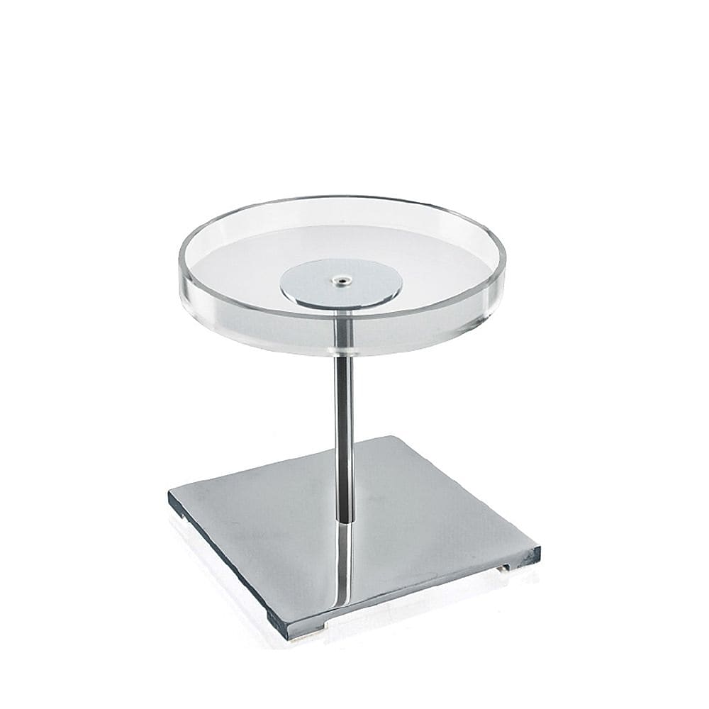 Azar Displays Acrylic & Chrome Counter Disc Display