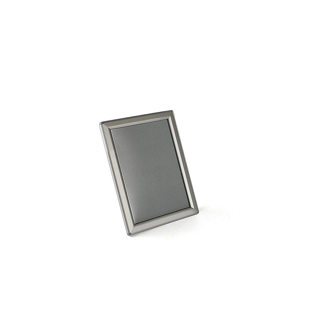 Azar Poster Holder, 15" x 3", Desktop/Wall, Clear, Aluminum, 10/Pack (300205-SLV)