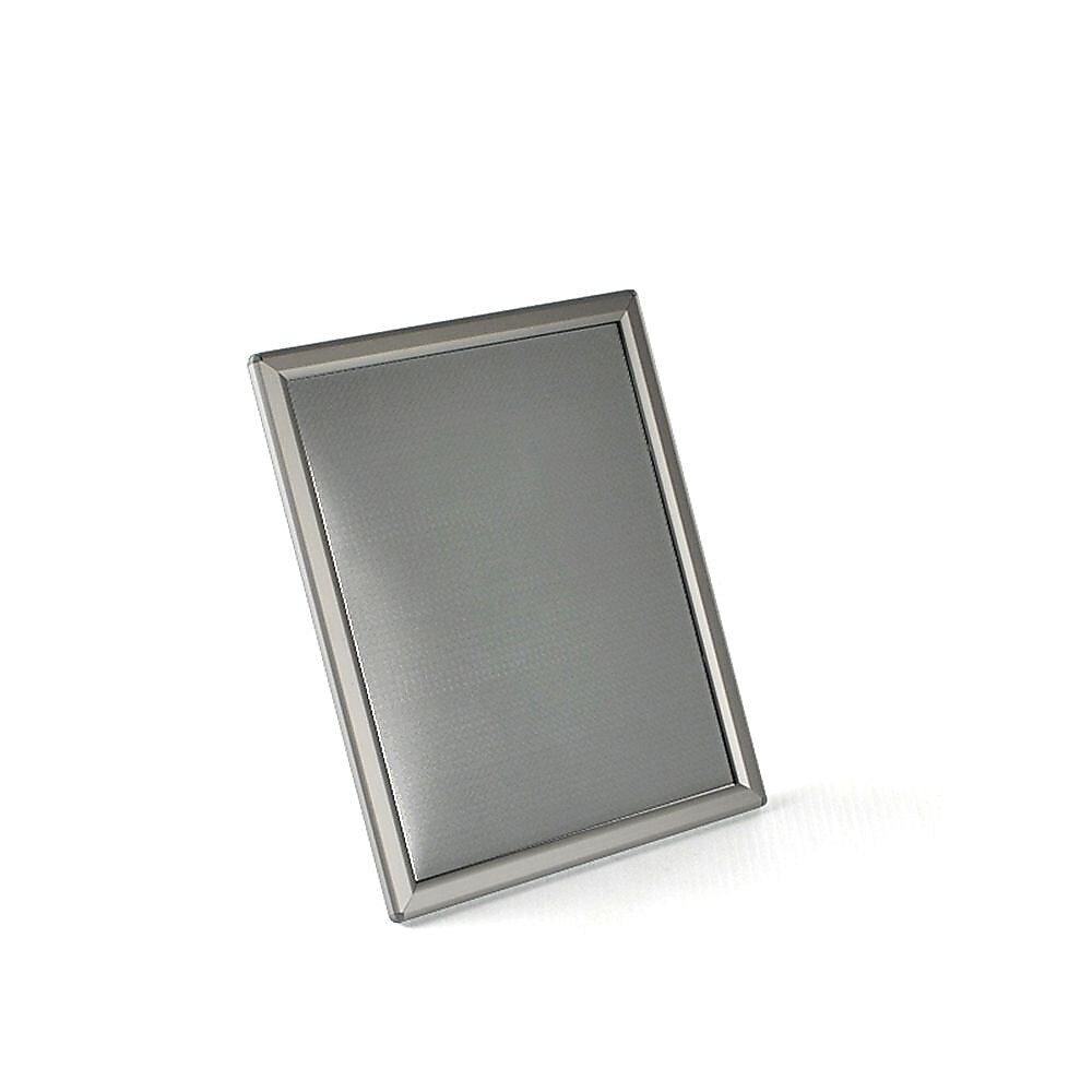 Azar Sign Holder, 8" x 10", Desktop/Wall, Gray, Metal, 10/Pack (300207-SLV)