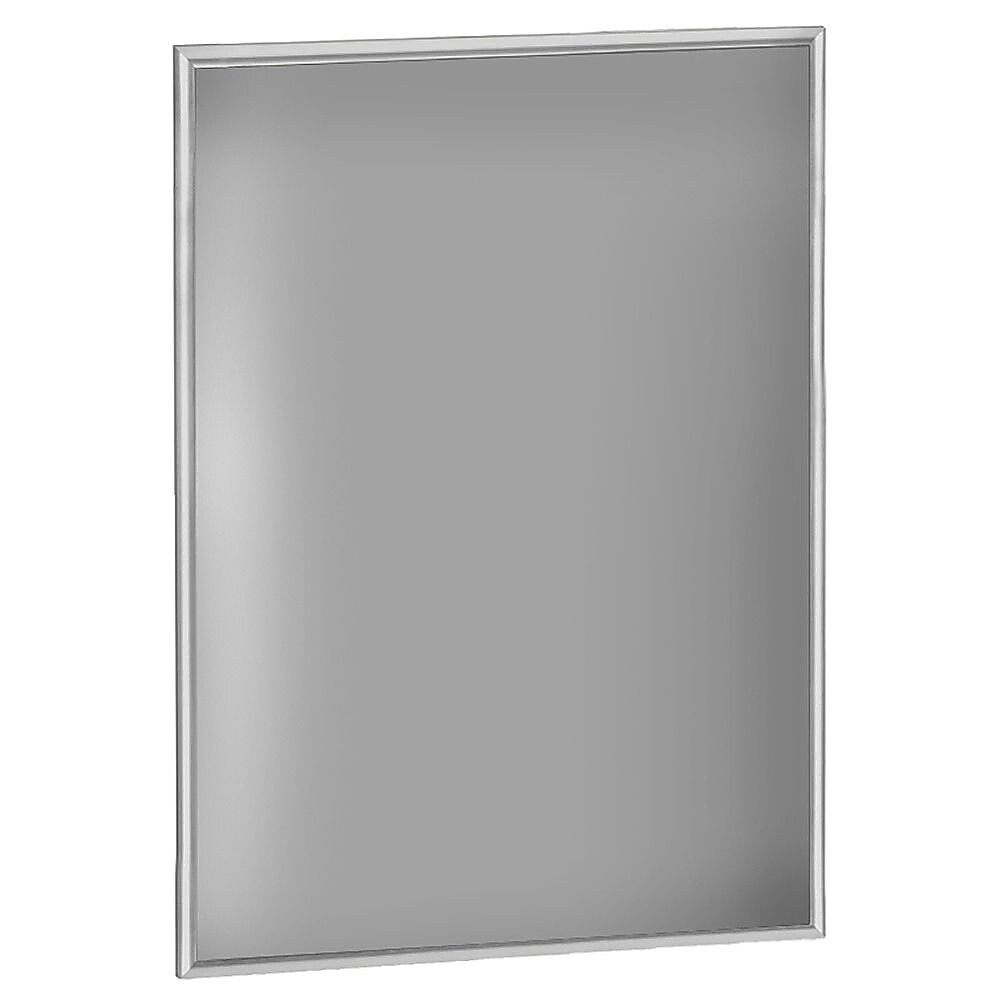 Azar Poster Holder, 40" x 30", Wall Mounted, Silver, Aluminum (300230-SLV)