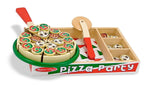 Melissa & Doug Wooden Pizza Party Play Food Set, 36 Pieces (167)