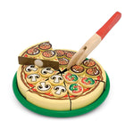 Melissa & Doug Wooden Pizza Party Play Food Set, 36 Pieces (167)