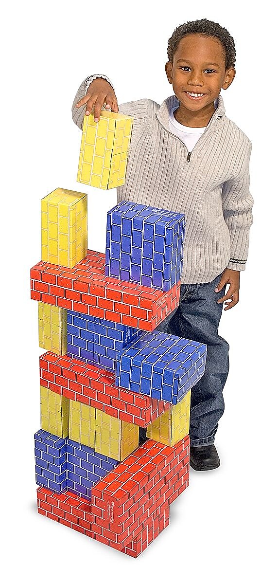Melissa & Doug Deluxe Jumbo Cardboard Blocks, 40 Piece (2784)