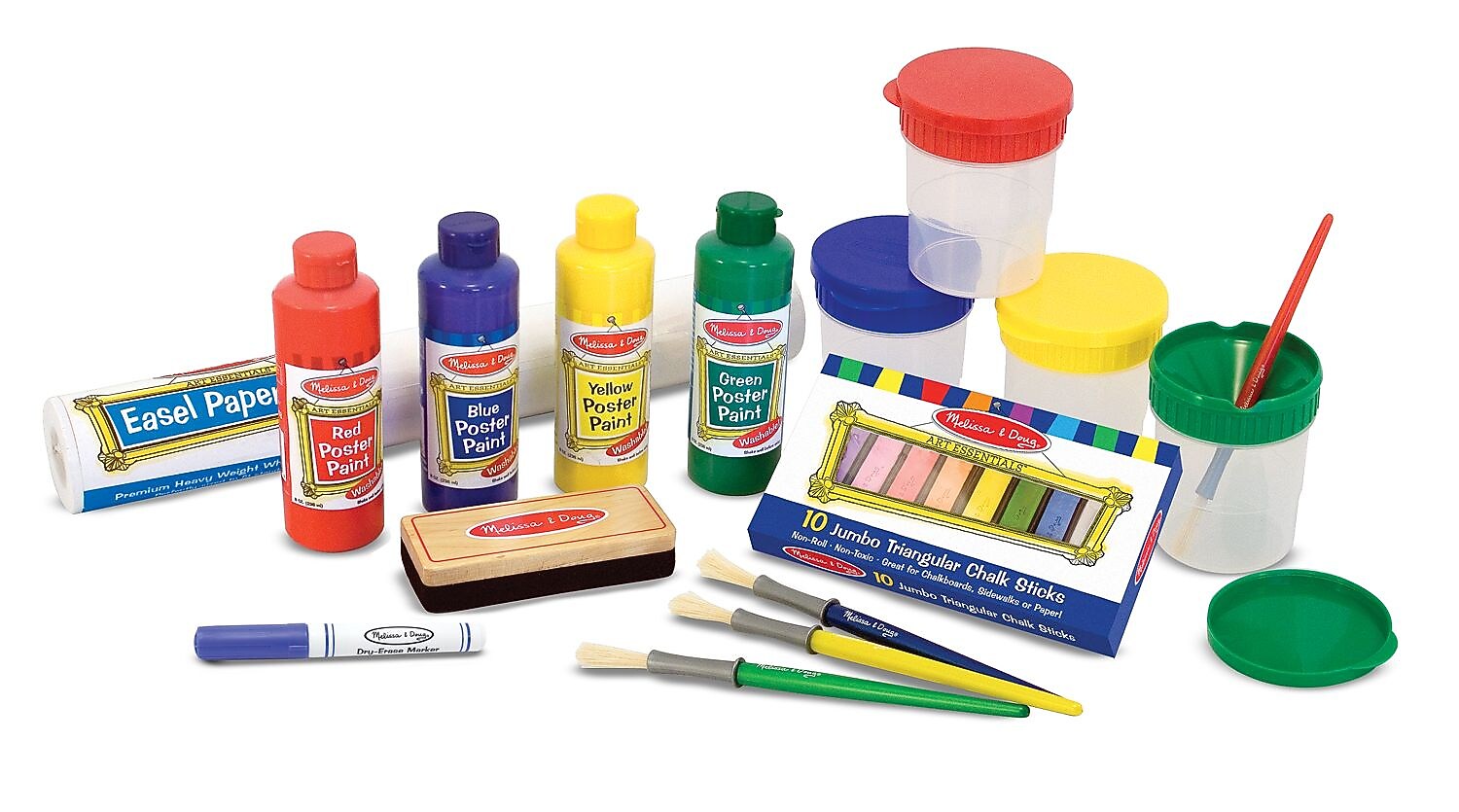 Melissa & Doug Easel Accessory Set, Assorted Colors, 6/Pack (4145-BULK)