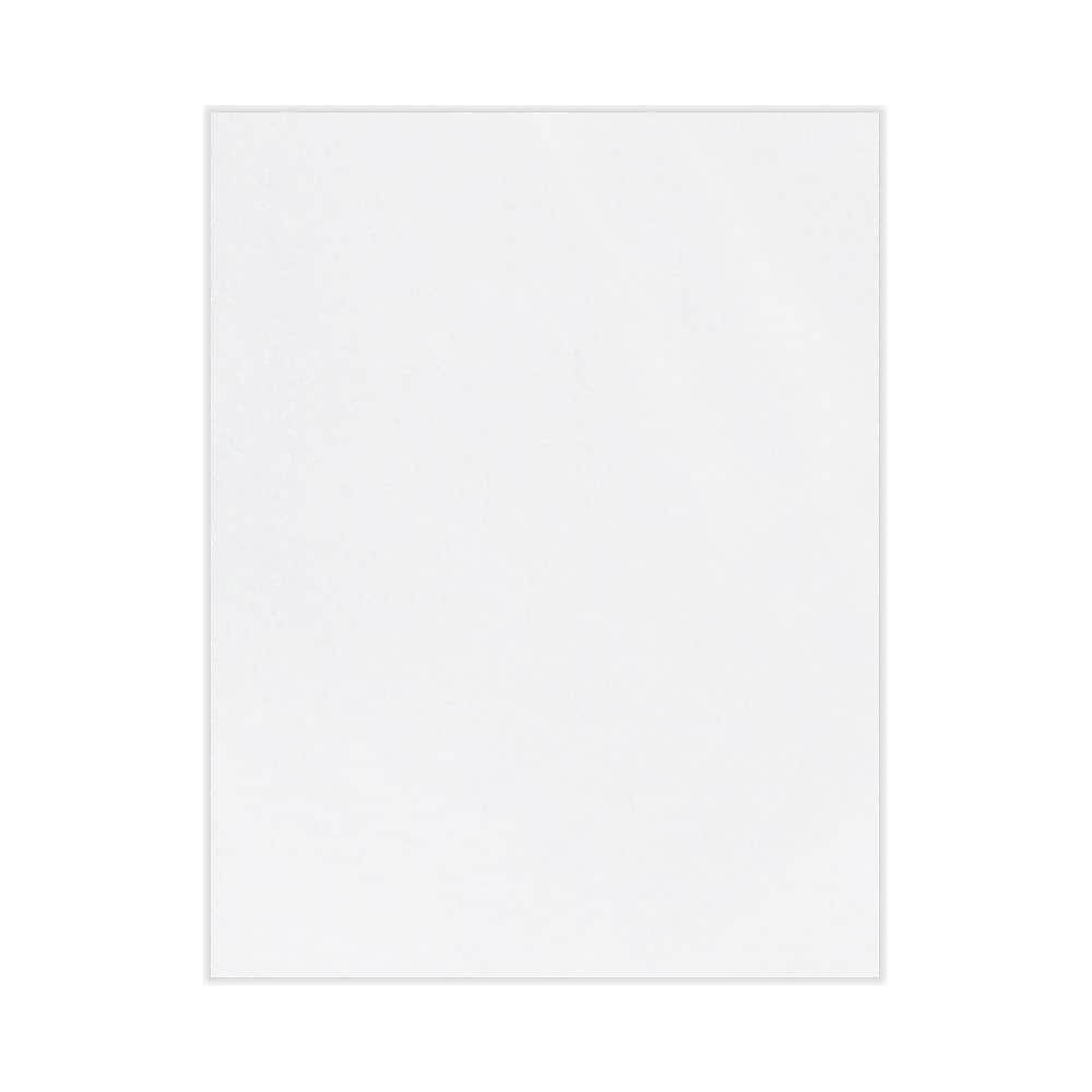 LUX 80 lb. Cardstock Paper, 8.5" x 11", Bright White, 50 Sheets (81211-C-98-50)