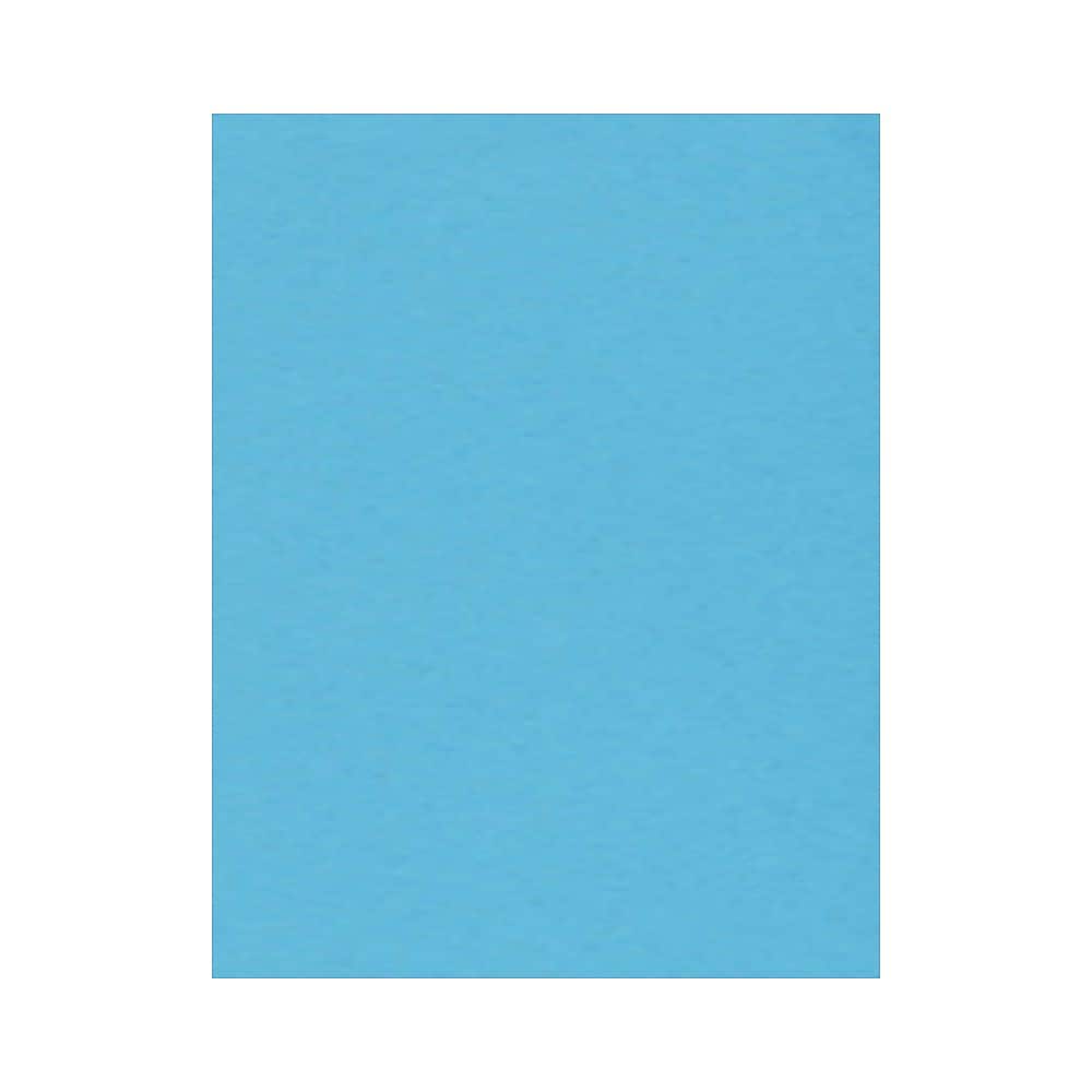 LUX Colored Paper, 28 lbs., 8.5" x 11", Bright Blue, 50 Sheets/Pack (81211-P-13-50)