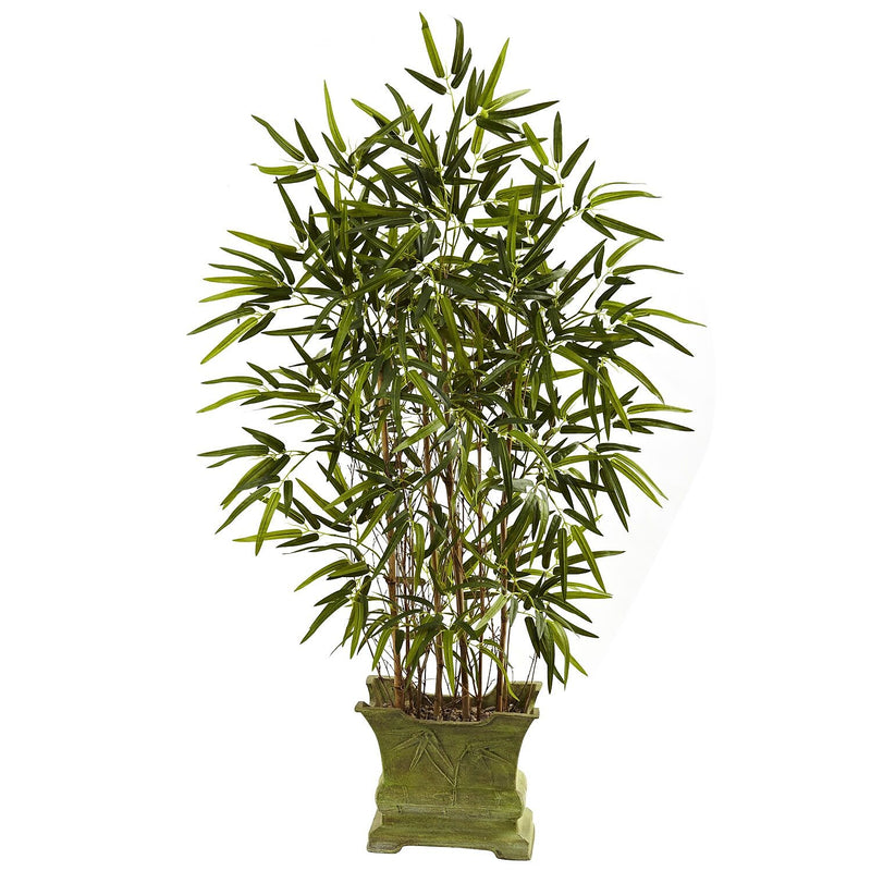 Nearly Natural 5419 Bamboo Tree with Decorative Planter 45-inch