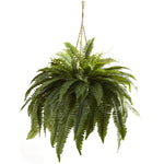 Nearly Natural 6788 Double Giant Boston Fern Hanging Basket 29 x 36 inch, Green