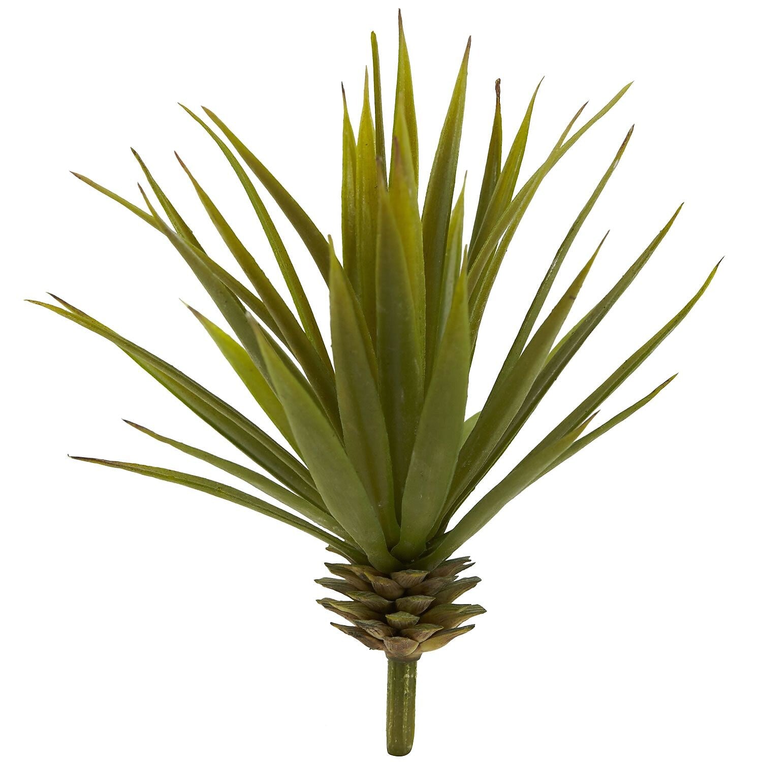 Nearly Natural 6111-S12 Mini Spiky Agave Succulent Plant 6 x 5.5 inch, Green