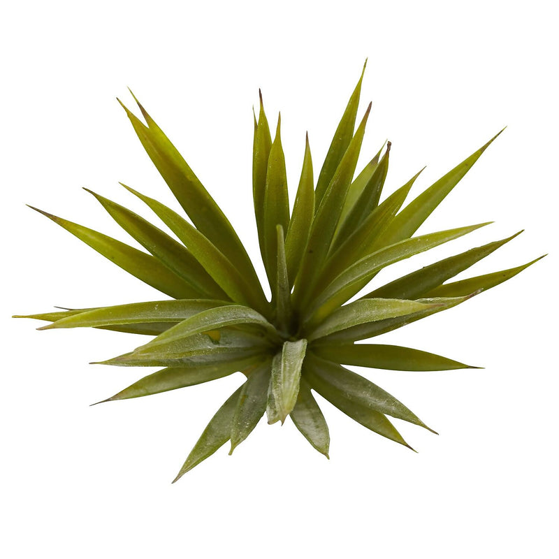 Nearly Natural 6111-S12 Mini Spiky Agave Succulent Plant 6 x 5.5 inch, Green