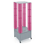 Azar Displays 64" Pegboard Four Tower Display Pink