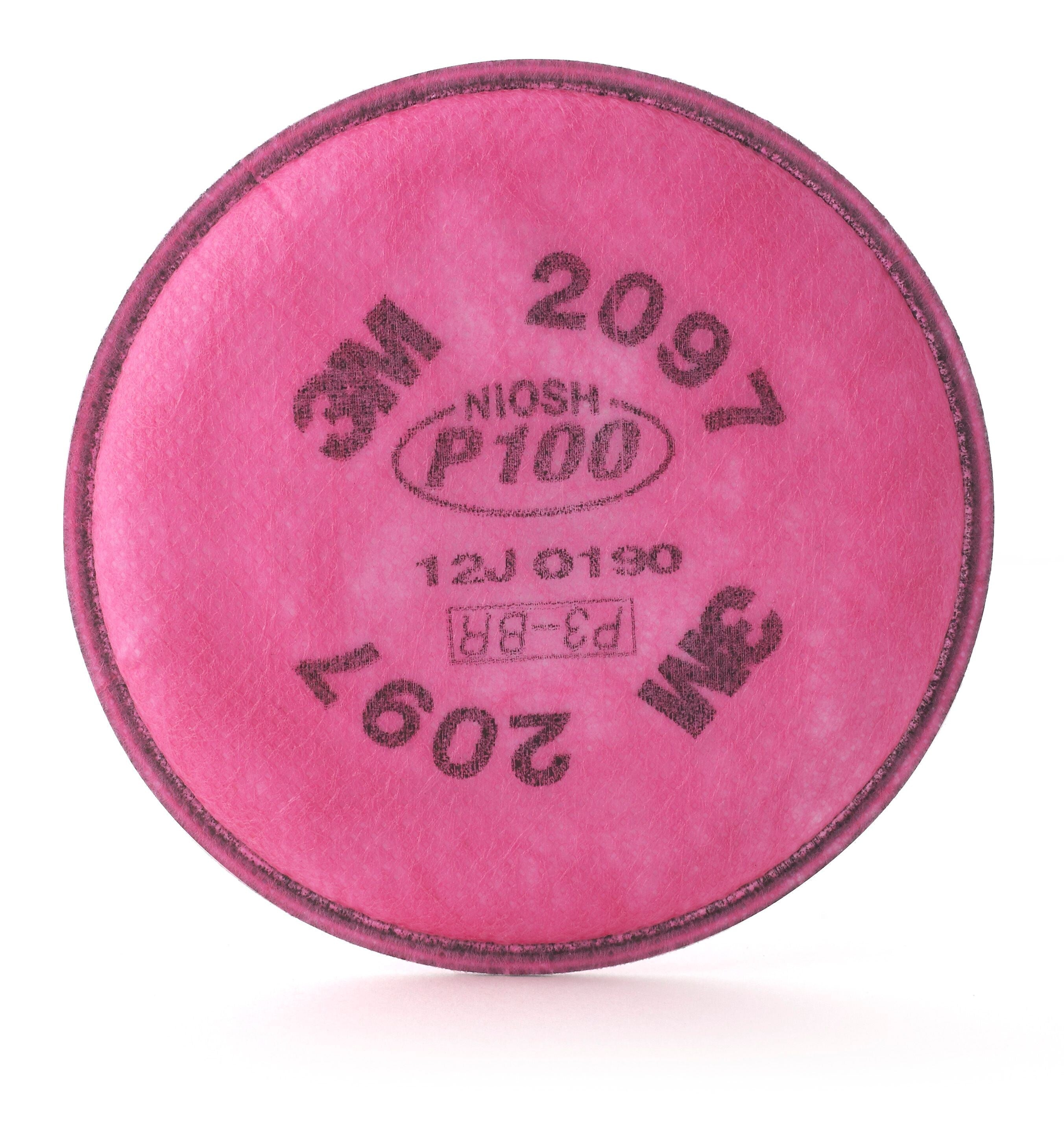 3M™ Particulate Filter, P100, Nuisance Level Organic Vapor, 2/PK (142-2097)