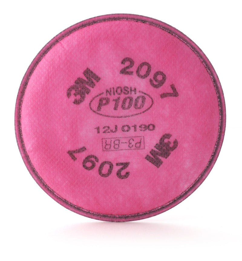 3M™ Particulate Filter, P100, Nuisance Level Organic Vapor, 2/PK (142-2097)