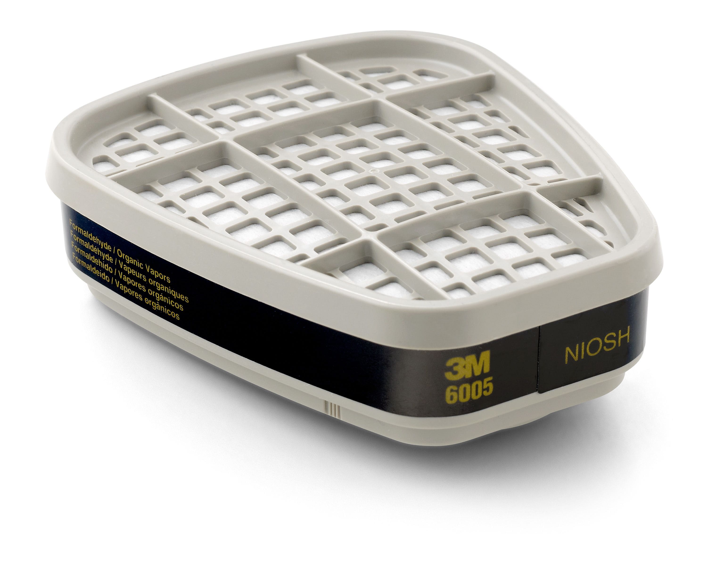 3M Formaldehyde/Organic Vapor Cartridge, Black & Olive, 2/Box (142-6005)