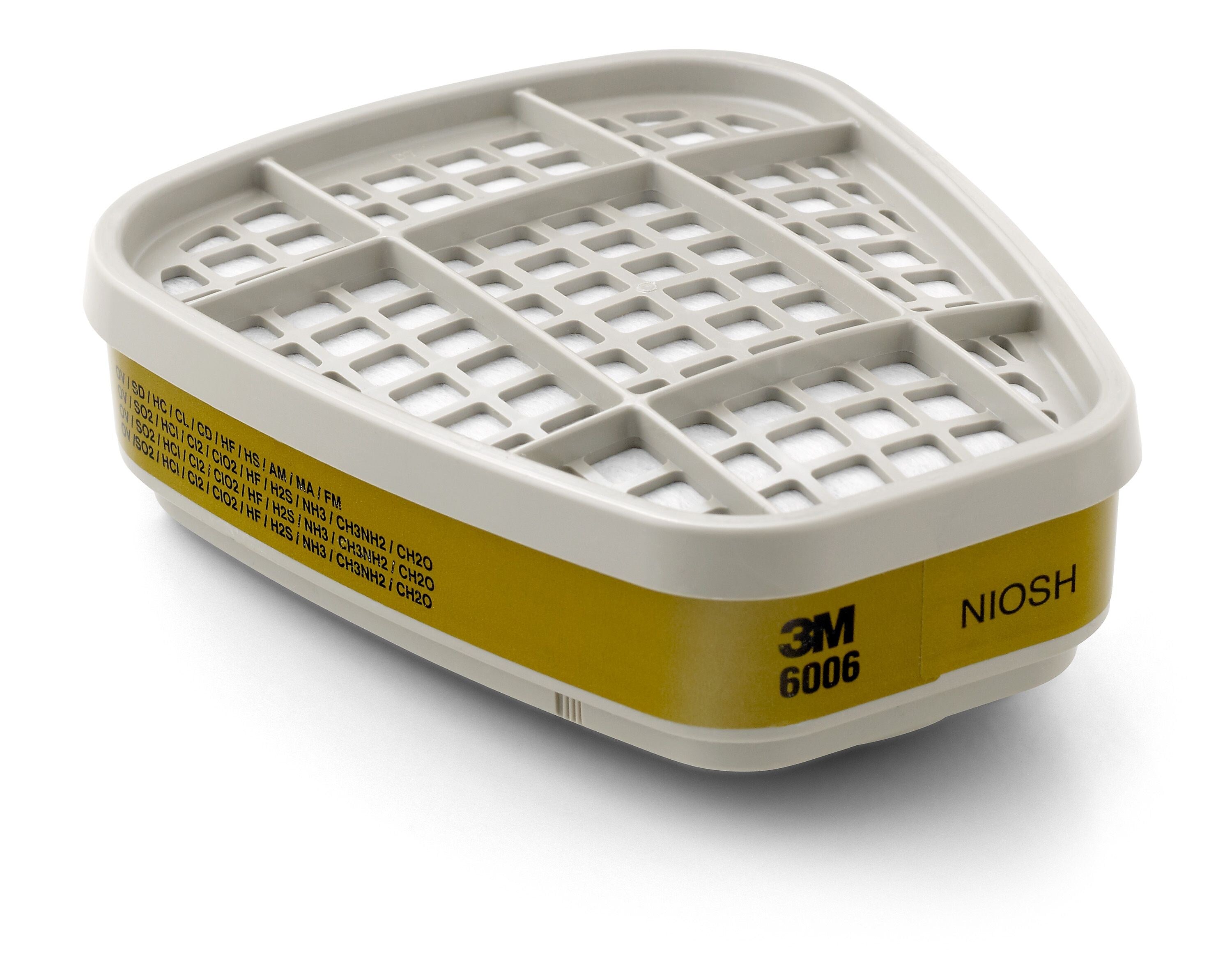 3M™ Half and Full Facepiece Cartridges & Filters, Multi Gas/Vapor, 2/PK (142-6006)