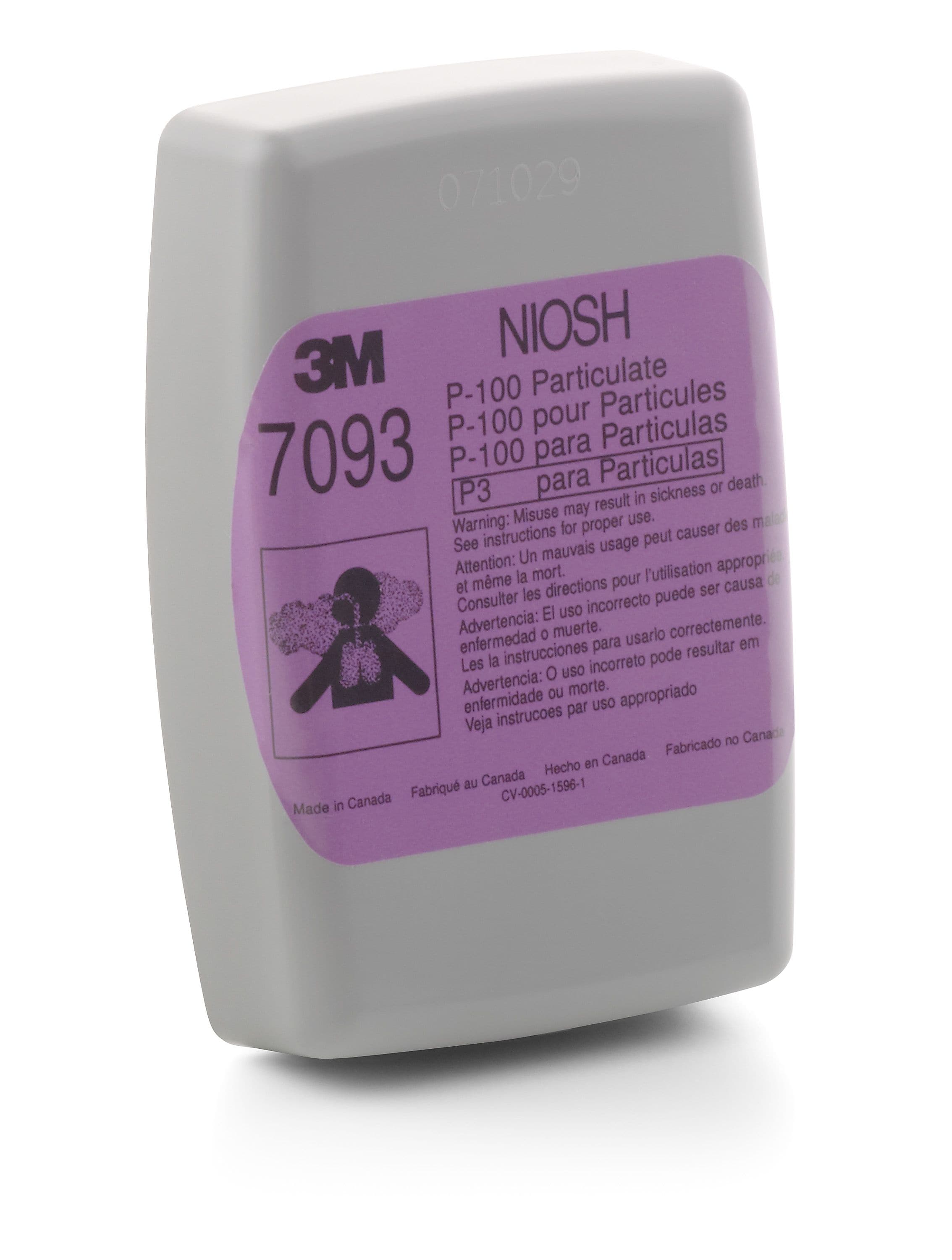 3M™ Cartridges & Filters, P100, 12/Box (142-7093)