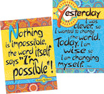 Barker Creek 13-3/8" x 19" Moroccan I'm Possible Poster Duet Set, 2 Posters/Set