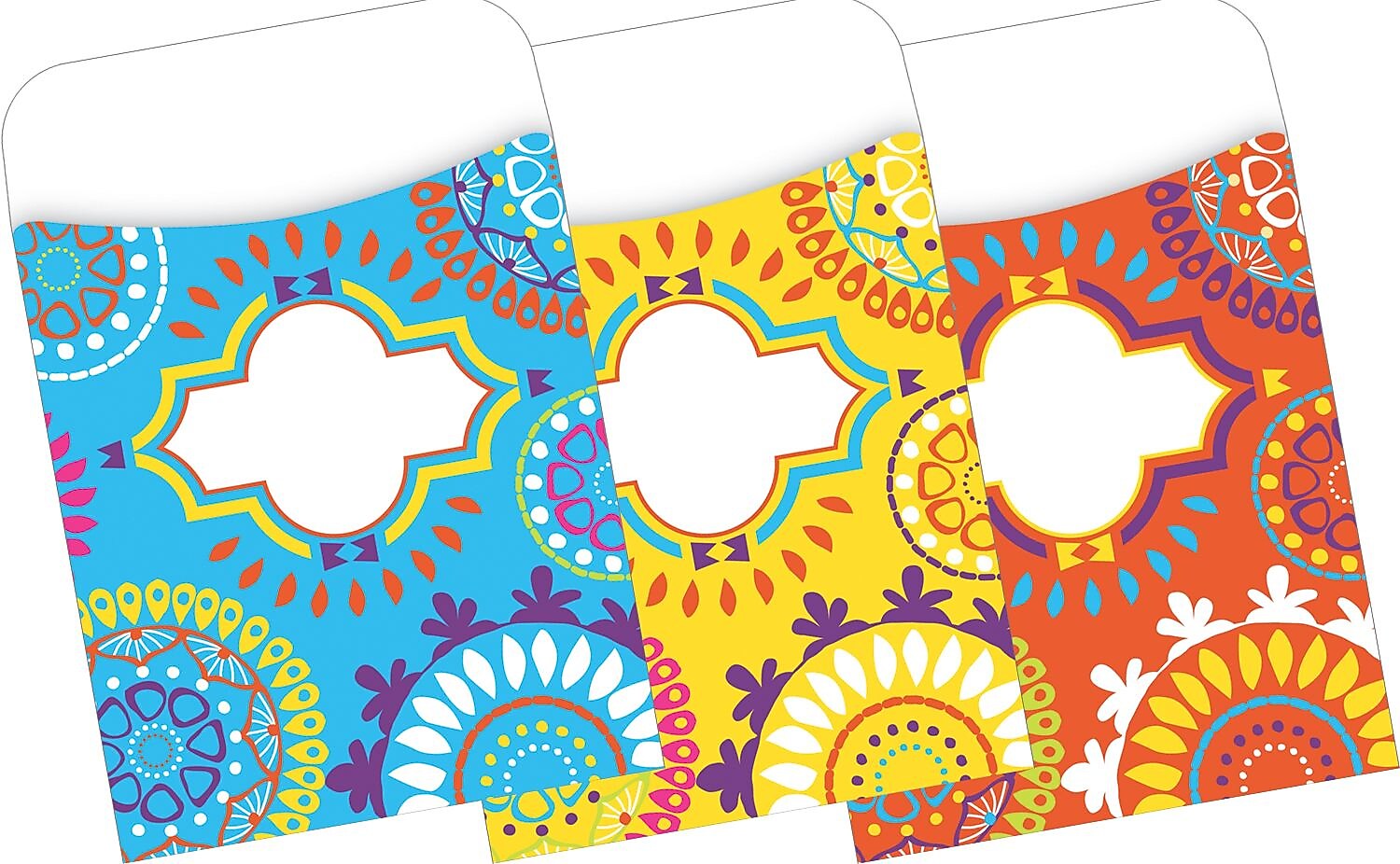 Barker Creek Moroccan Library Pockets, 5.125" x 3.5", 30/Pack (LL1238)