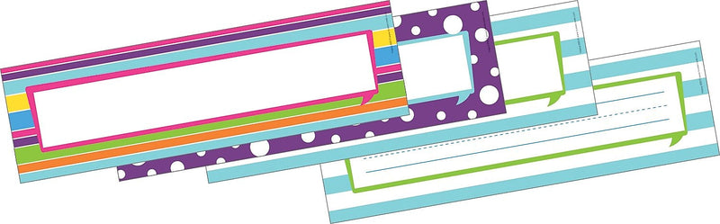 Barker Creek Happy School Name Plates, 12" x 3.5", 36/Pack (LL1431)