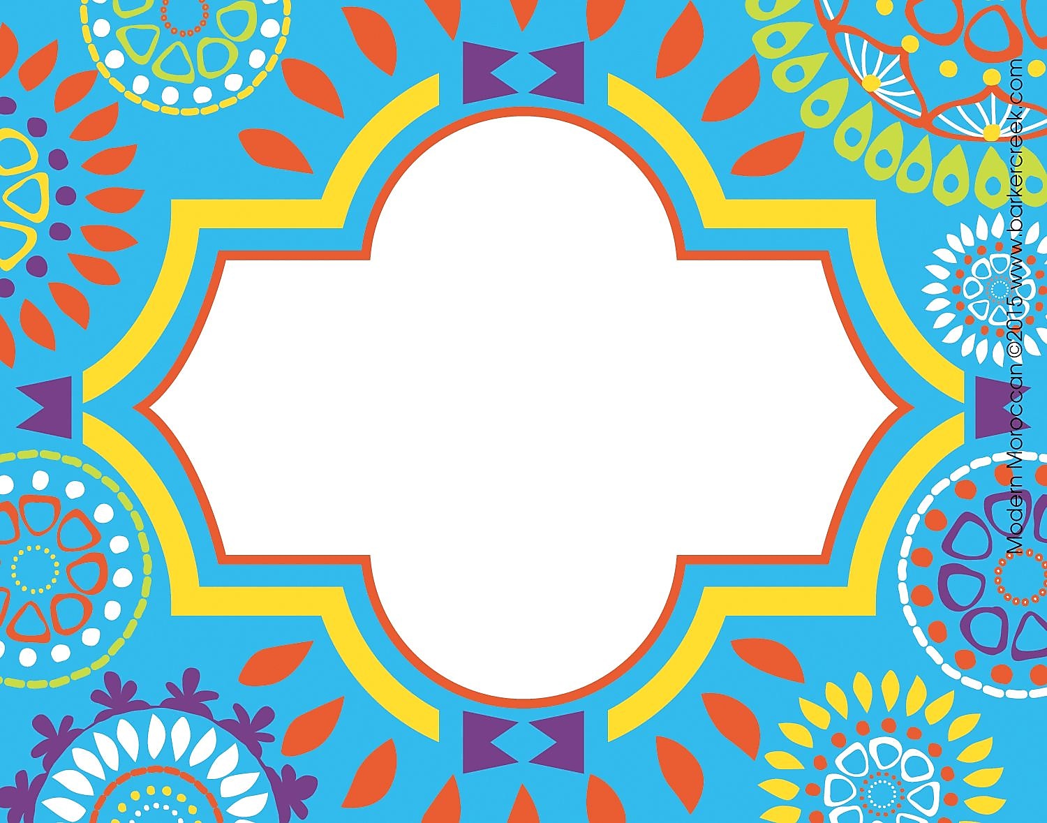 Barker Creek Self-adhesive Moroccan School Name Tags, 2.75" x 3.5", 45/Pack (LL1530)