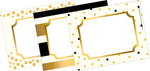 Barker Creek Self-adhesive Gold School Name Tags, 2.75" x 3.5", 45/Pack (LL1532)