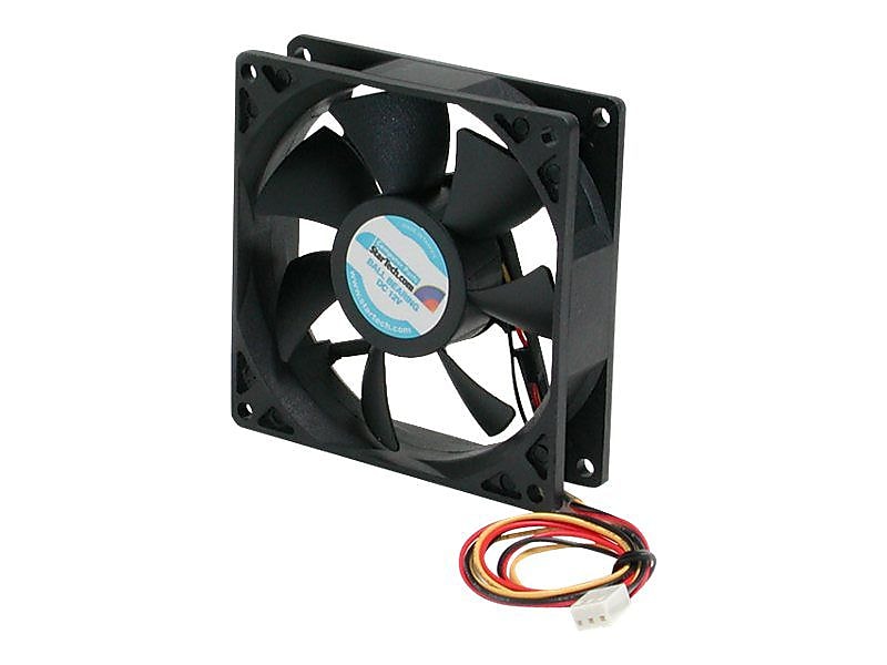 StarTech FAN9X25TX3L 92 mm Double Ball Bearing Computer Case Fan, Black (495714)