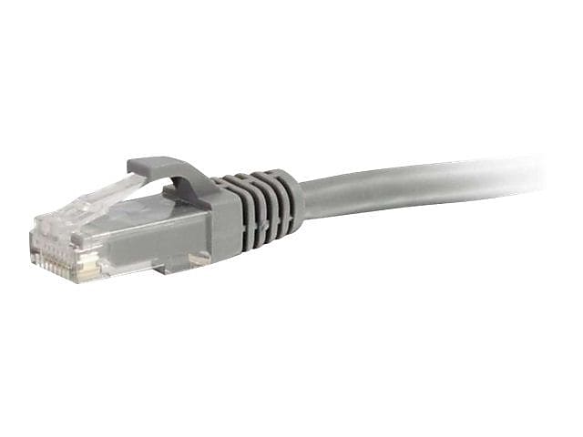 C2G 27130 1' RJ-45 Male/Male Cat6 Snagless Unshielded Ethernet Network Patch Cable, Gray