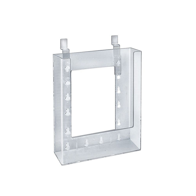 Azar Brochure Holder, 6.625" x 8.5", Vertical, Wall Mounted, Clear, Plastic, 10/Pack (252344)