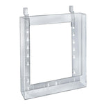 Azar Brochure Holder, 9.125" x 11.25", Vertical, Wall Mounted, Clear, Plastic, 10/Pack (252345)