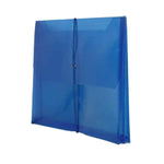 JAM Paper Standard Plastic Document File, Letter, Blue, 12/Pack (218E25BUB)