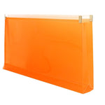 JAM Paper Expanding Wallet with Zipper Closure, Letter, Orange, 12/Pack (921Z1OR)