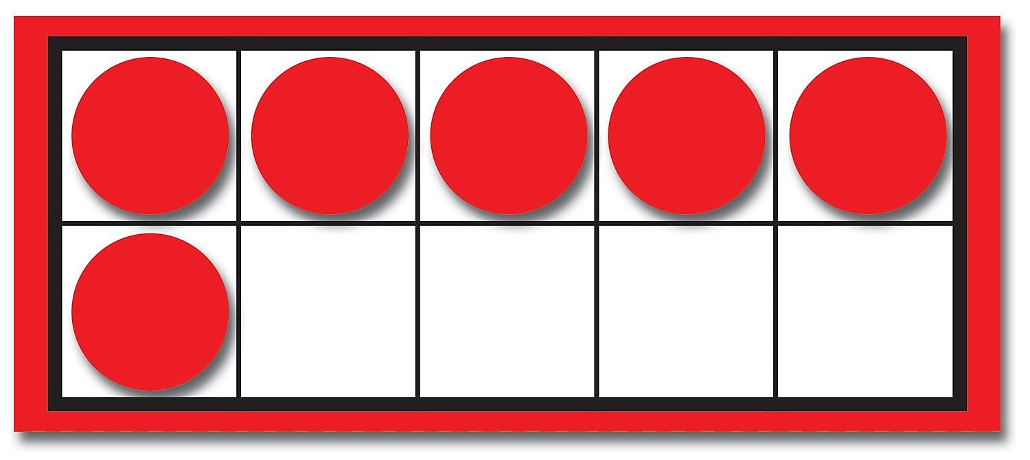 Carson-Dellosa Ten Frames and Counters Manipulative, 44/Set