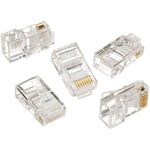 IDEAL® RJ-45 8-Position 8-Contact Round Solid Modular Plug, 100/Pack