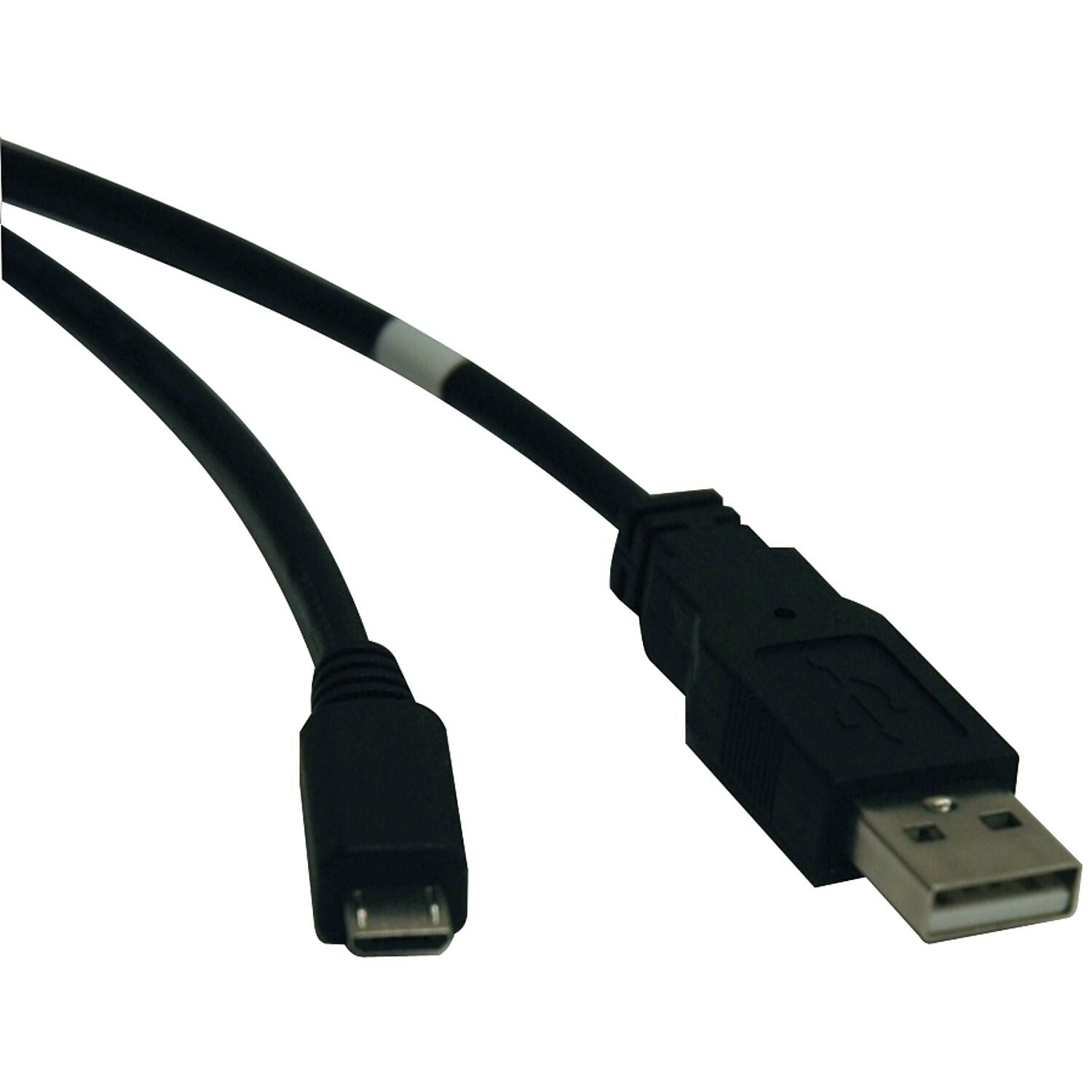 Tripp Lite U050 10' USB 2.0 Hi-Speed to Micro Male/Male Cable, Black