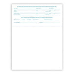 Solid Color Laser Statements, Style B, with Credit Card Information, Blue
