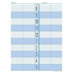 Medical Arts Press 11"x 8.5" Daily Appointment Book Refills, Undated, White/Blue (31091MAP)