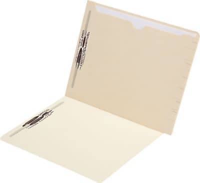 Medical Arts Press® Confidential End-Tab Folders, Full Back Pocket, 1 Pocket, 50/Box