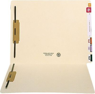 Medical Arts Press Classification Folder, 3/4" Expansion, Letter Size, Manila, 50/Box (31439)