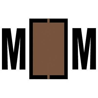 Medical Arts Press Jeter "M" Identification & Color Coding Labels, 15/16"H x 1 5/8"W, Brown, 500/Roll (33623)