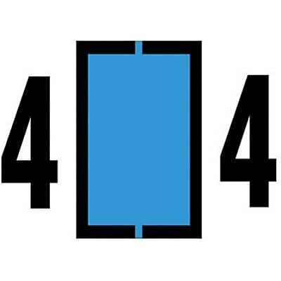 Medical Arts Press Jeter "4" Identification & Color Coding Labels, 15/16"H x 1 5/8"W, Blue, 500/Roll (33680)