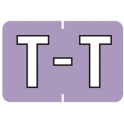 Medical Arts Press® Barkley® & Sycom® Compatible Alpha Roll Style Labels, "T"