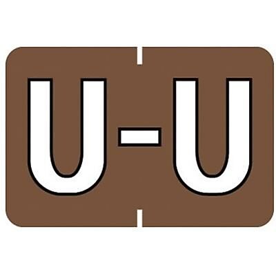 Medical Arts Press® Barkley® & Sycom® Compatible Alpha Roll Style Labels, "U"