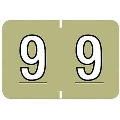 Medical Arts Press® Barkley® & Sycom® Compatible Numeric Roll Labels, "9"